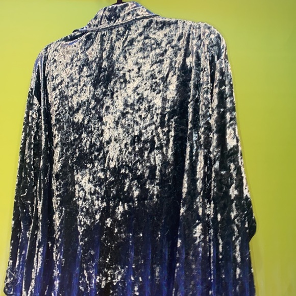 Brand NEW NWT Ladies Playboy Green Crushed Velour Shacket velvet soft feel multi - Picture 9 of 14